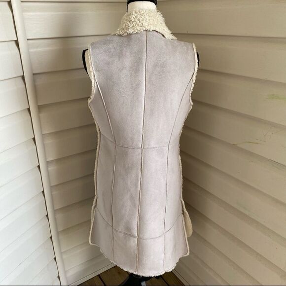 Nic + Zoe Faux Fur Shearling Vest Coat - Picture 5 of 8